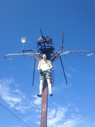 This sculpture in Upsala perfectly captures my relationship with mosquitoes.